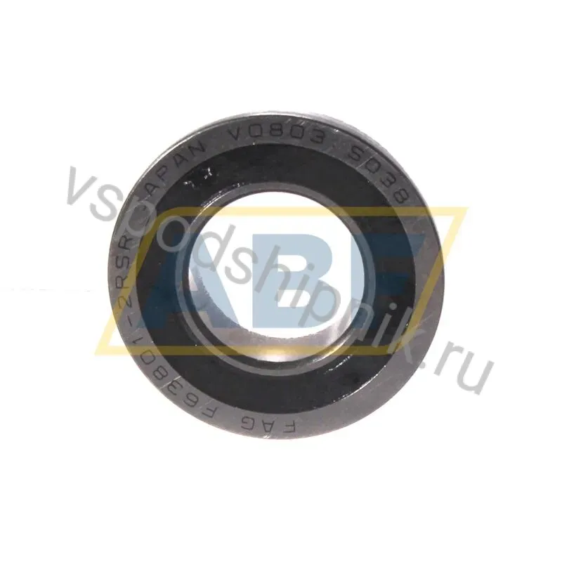 Подшипник шариковый радиальный однорядный F63801-2RSR-HLC FAG 360