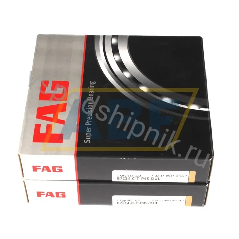 Подшипник шариковый радиально-упорный однорядный B7214-C-T-P4S-DUL FAG 360