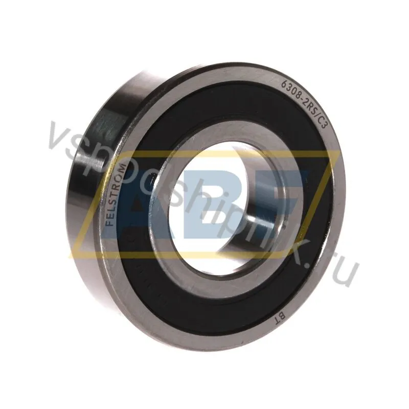 Подшипник шариковый радиальный 6308-2RS/C3 Felstrom 360