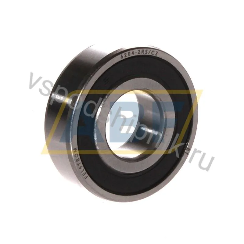 Подшипник шариковый радиальный 6204-2RS/C3 Felstrom 360