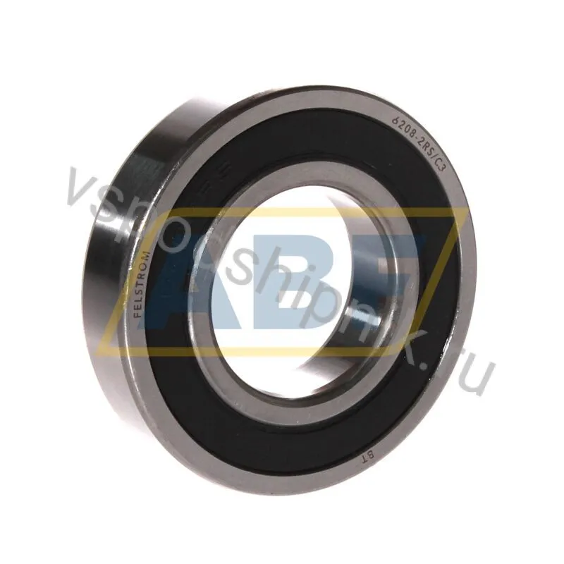 Подшипник шариковый радиальный 6208-2RS/C3 Felstrom 360
