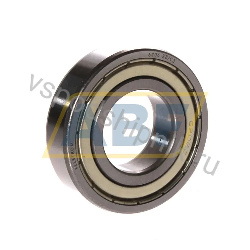 Подшипник шариковый радиальный 6206-2Z/C3 Felstrom 360
