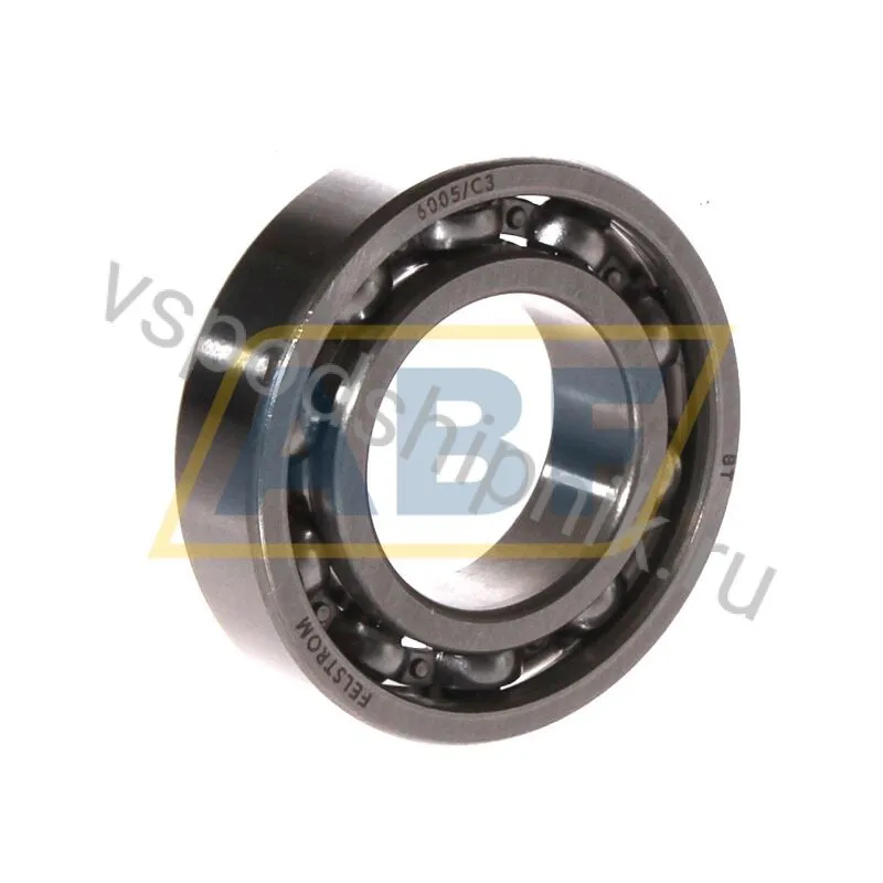 Подшипник шариковый радиальный 6005/C3 Felstrom 360