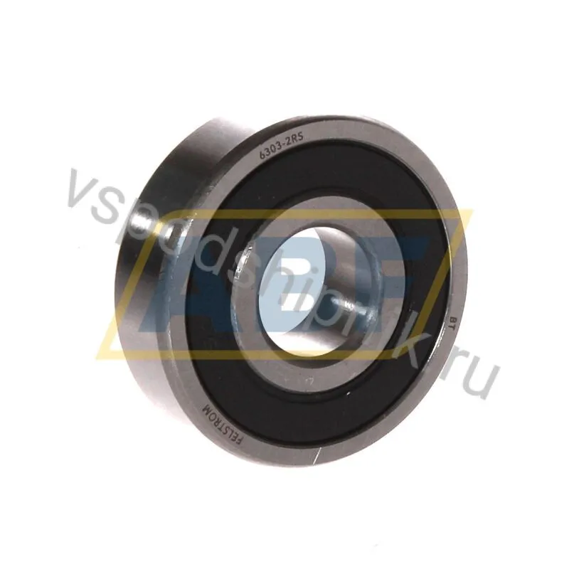 Подшипник шариковый радиальный 6303-2RS Felstrom 360