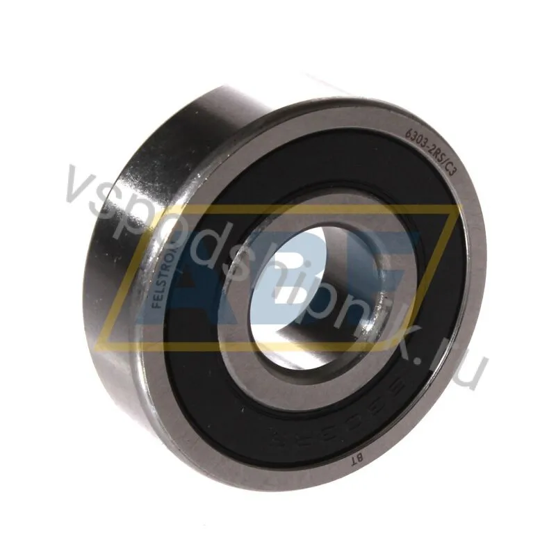 Подшипник шариковый радиальный 6303-2RS/C3 Felstrom 360