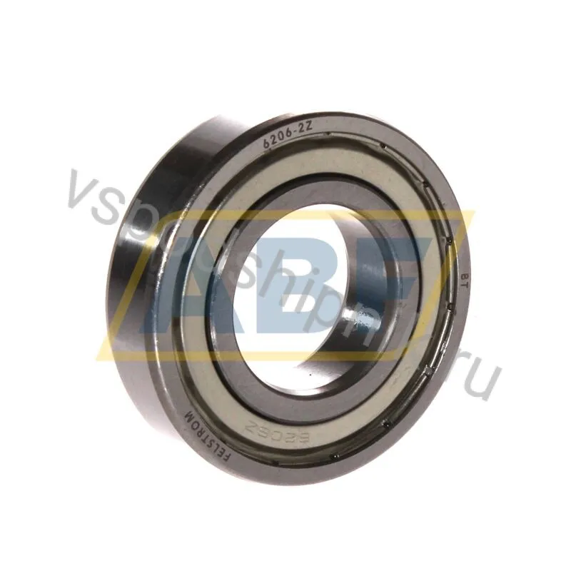 Подшипник шариковый радиальный 6206-2Z Felstrom 360