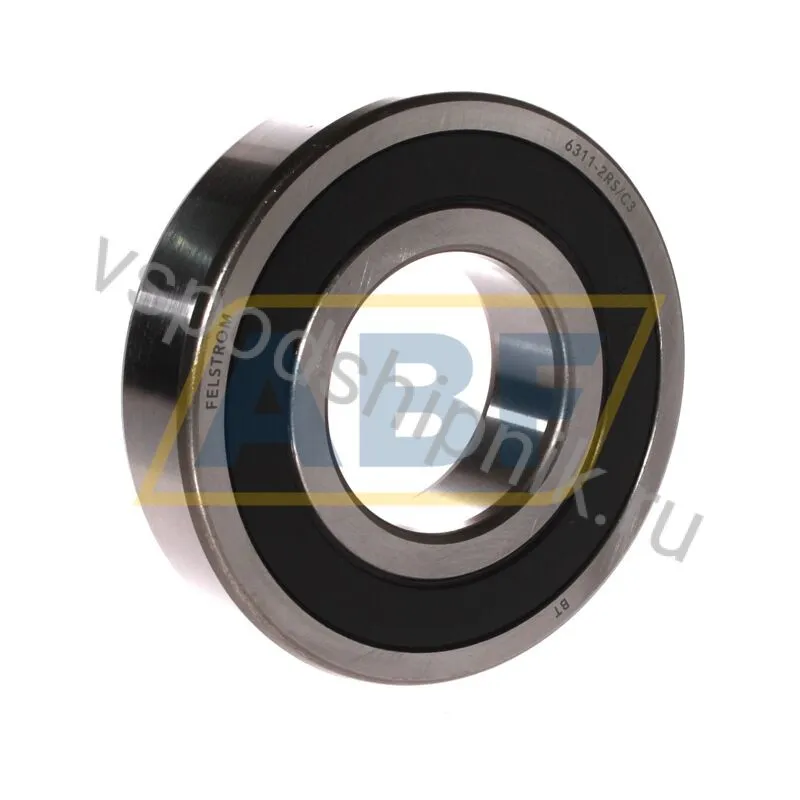 Подшипник шариковый радиальный 6311-2RS/C3 Felstrom 360