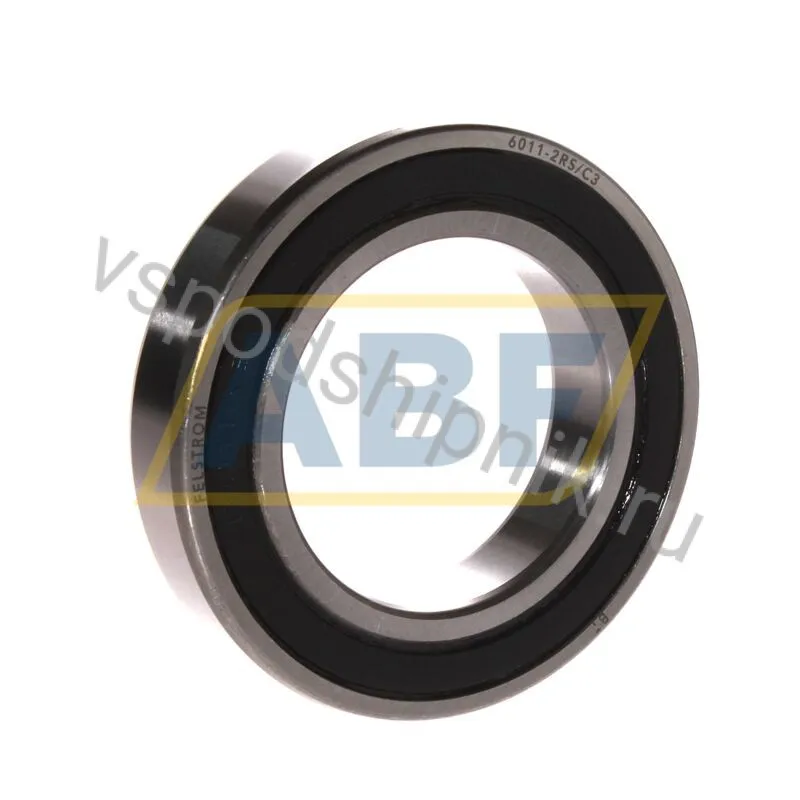 Подшипник шариковый радиальный 6011-2RS/C3 Felstrom 360