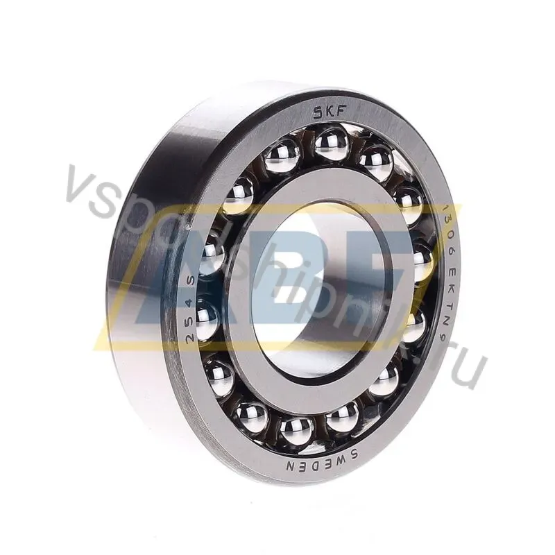 Самоустанавливающийся шариковый подшипник двухрядный 1306EKTN9 SKF 360