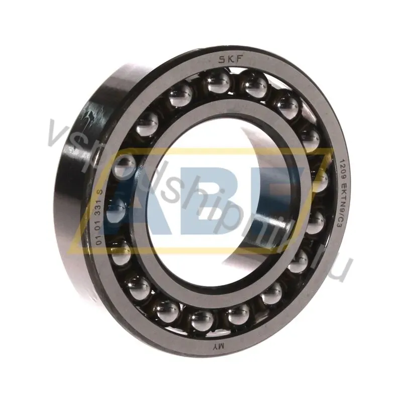 Самоустанавливающийся шариковый подшипник двухрядный 1209EKTN9/C3 SKF 360