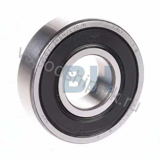 Подшипник шариковый радиальный однорядный 6203-2RSH/C3GJN SKF