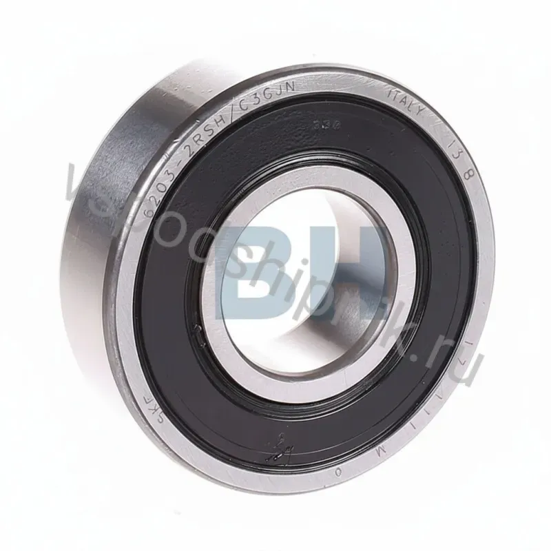 Подшипник шариковый радиальный однорядный 6203-2RSH/C3GJN SKF 360