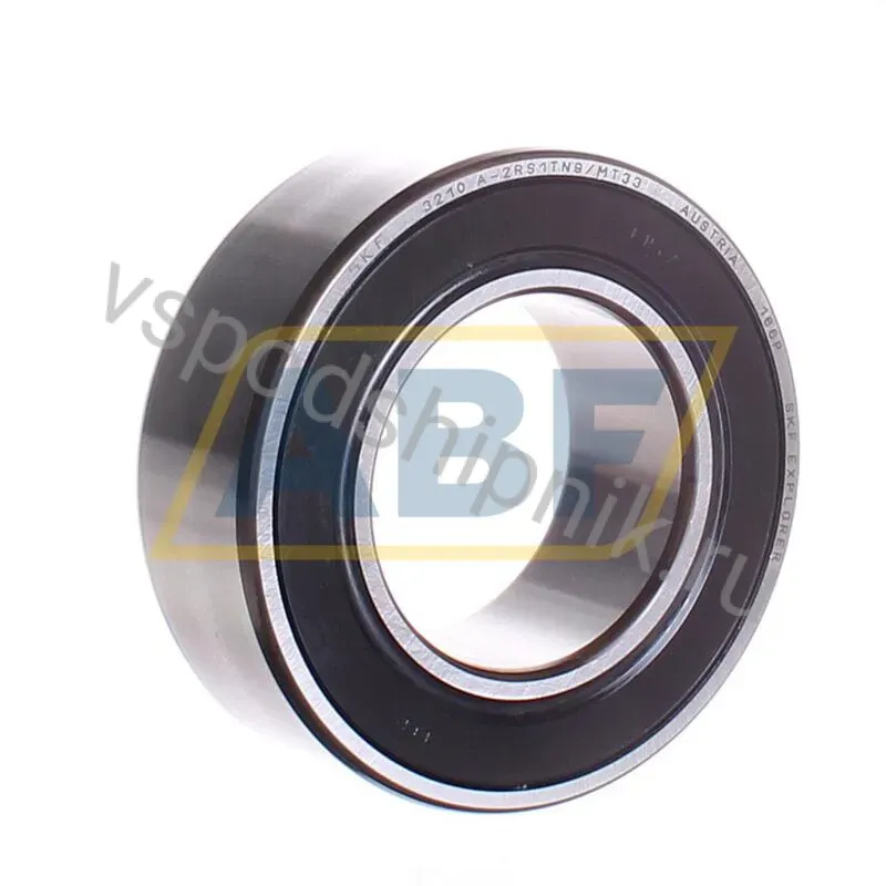 Радиально-упорный шариковый подшипник двухрядный 3210A-2RS1TN9/MT33 SKF 360