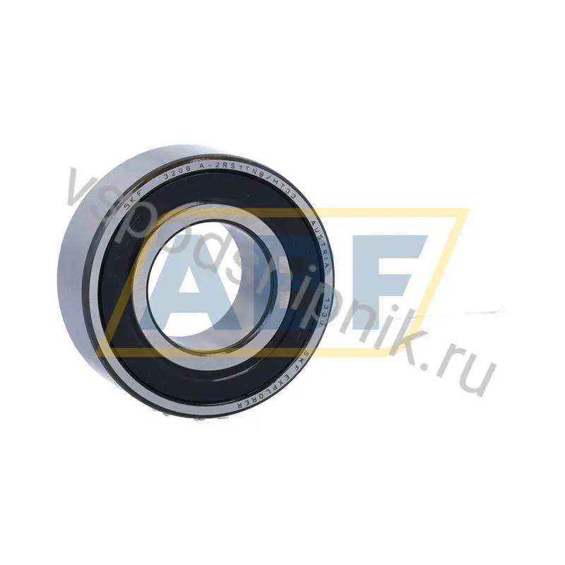 Подшипник шариковый радиально-упорный двухрядный 3206A-2RS1TN9/MT33 SKF 360