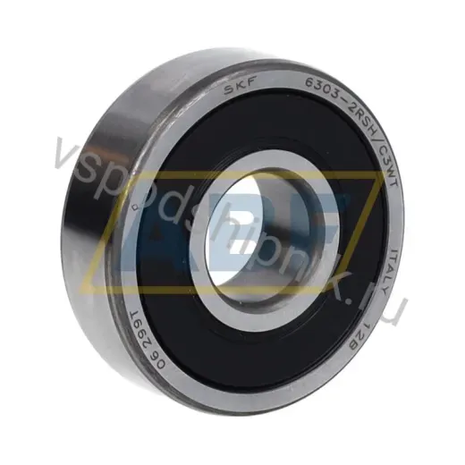 Подшипник шариковый радиальный однорядный 6303-2RSH/C3WT SKF