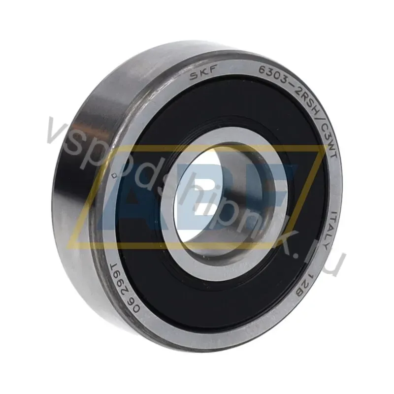 Подшипник шариковый радиальный однорядный 6303-2RSH/C3WT SKF 360