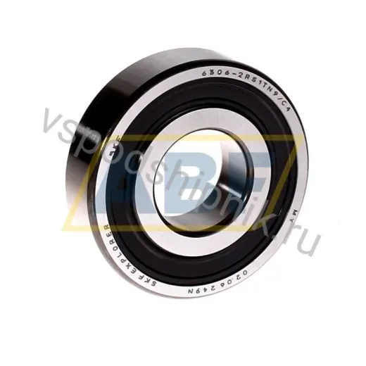 Подшипник шариковый радиальный однорядный 6306-2RS1TN9/C4 SKF