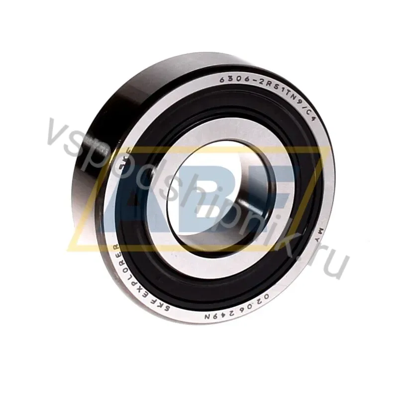 Подшипник шариковый радиальный однорядный 6306-2RS1TN9/C4 SKF 360