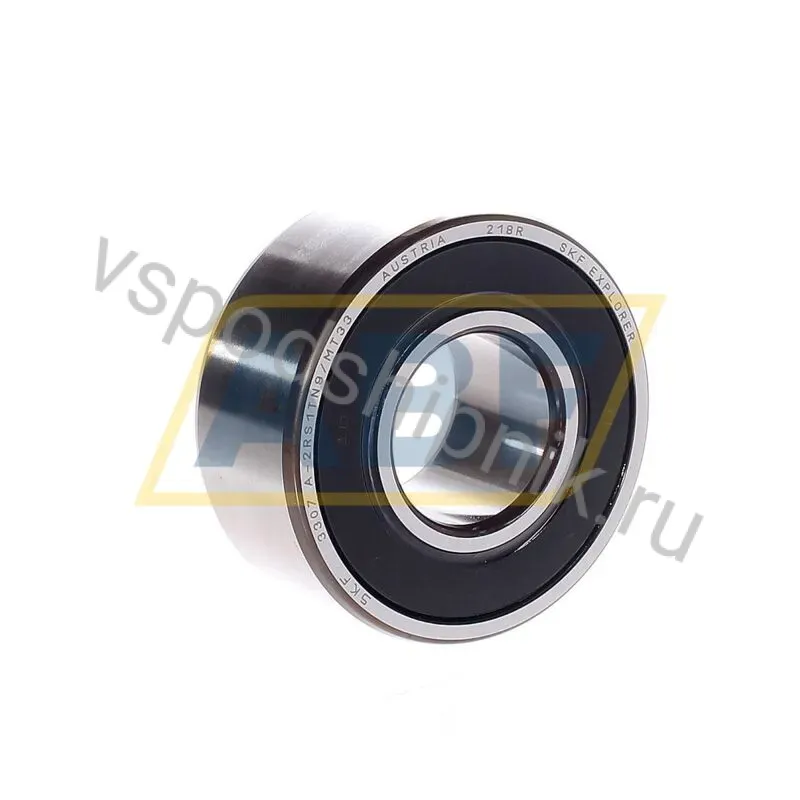 Радиально-упорный шариковый подшипник двухрядный 3307A-2RS1TN9/C3MT33 SKF 360