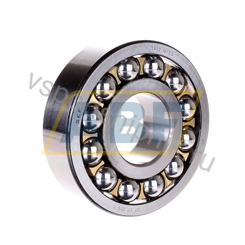 Самоустанавливающийся шариковый подшипник двухрядный 1412M/C3 SKF 360