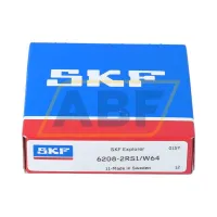 Подшипник шариковый радиальный однорядный 6208-2RS1/W64 SKF