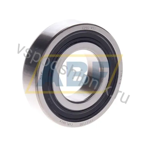 Подшипник шариковый радиальный однорядный 6206-2RS1/W64 SKF