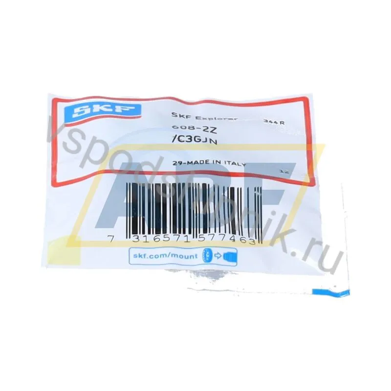 Миниатюрный шариковый подшипник 608-2Z/C3GJN SKF 360