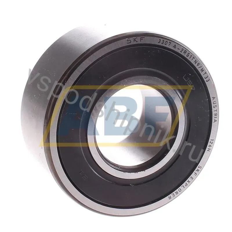 Радиально-упорный шариковый подшипник двухрядный 3307A-2RS1TN9/MT33 SKF 360