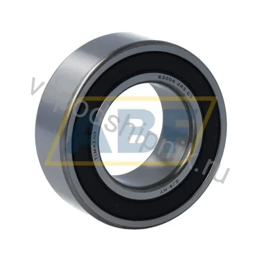 Подшипник шариковый радиальный однорядный 63006-2RS-C3 Timken 30×55×19 мм