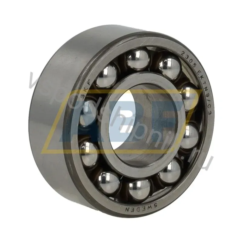 Самоустанавливающийся шариковый подшипник двухрядный 2305EKTN9/C3 SKF 360