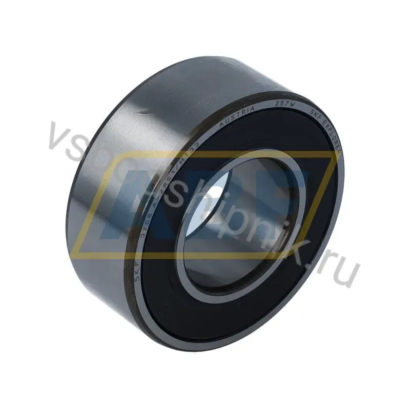 Радиально-упорный шариковый подшипник двухрядный 3208A-2RS1/MT33 SKF 360