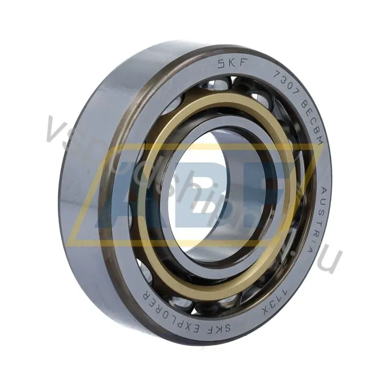 Подшипник шариковый радиально-упорный однорядный 7307BECBM SKF 360