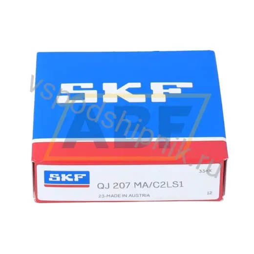 Четырёхточечный шариковый подшипник QJ207MA/C2LS1 SKF