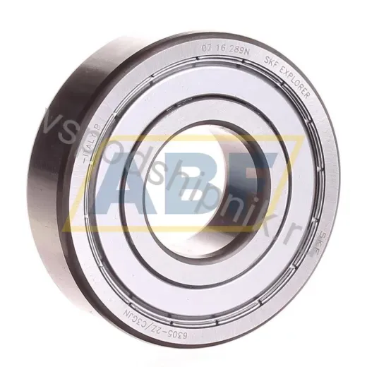 Подшипник шариковый радиальный однорядный 6305-2Z/C3GJN SKF