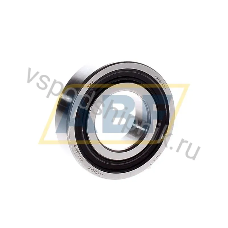 Подшипник шариковый радиальный однорядный 6206-RS1 SKF 360