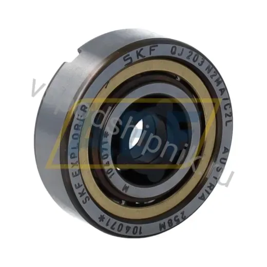 Четырёхточечный шариковый подшипник QJ203N2MA/C2L SKF