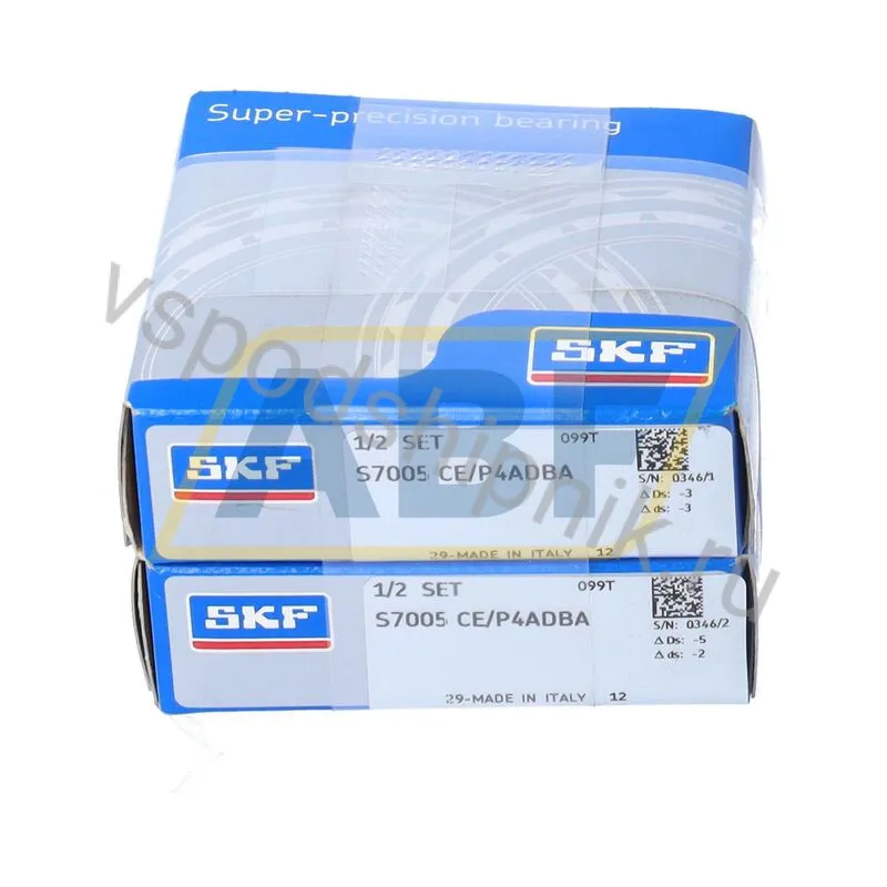 Подшипник шариковый радиально-упорный однорядный S7005CE/P4ADBA SKF 360