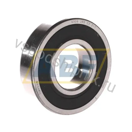 Подшипник шариковый радиальный однорядный 6309-2RS-C3 Timken 45×100×25 мм