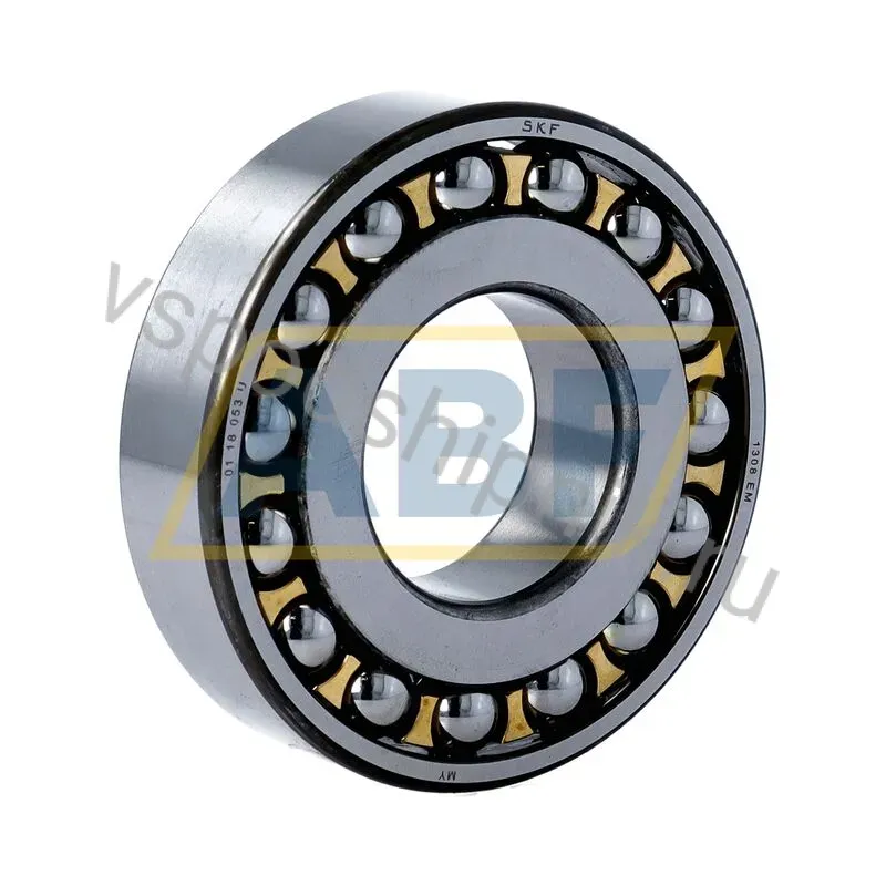 Самоустанавливающийся шариковый подшипник двухрядный 1308EM SKF 360
