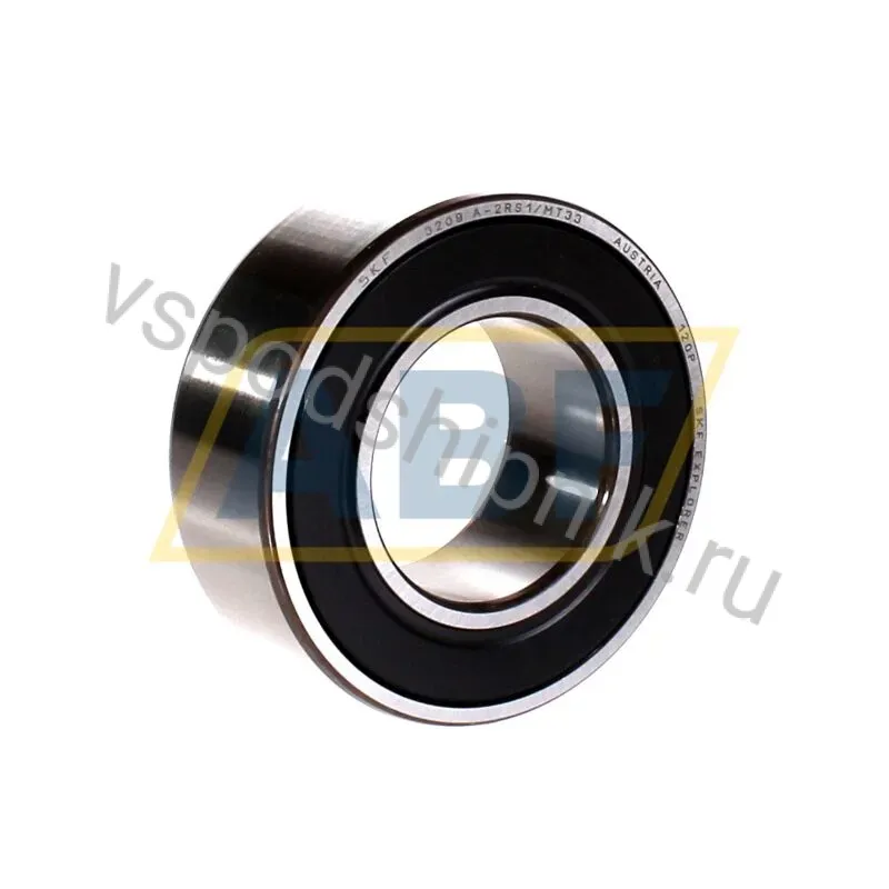 Радиально-упорный шариковый подшипник двухрядный 3209A-2RS1/MT33 SKF 360
