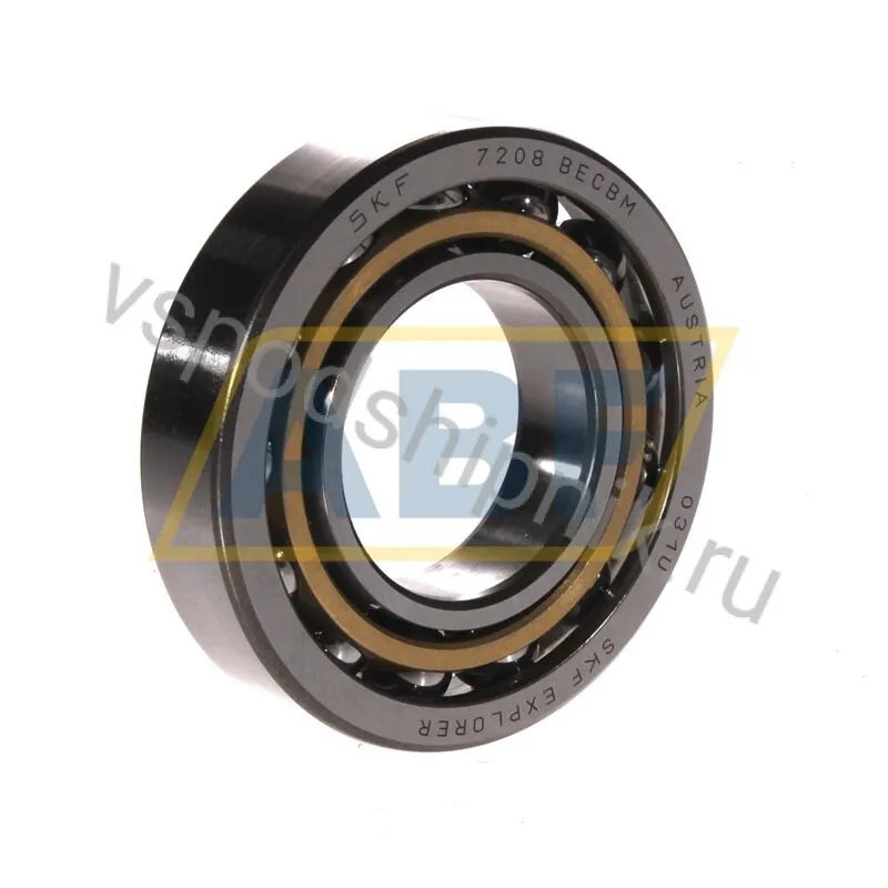 Подшипник радиально-упорный шариковый 7208BECBM SKF 360