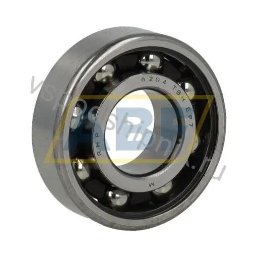 Подшипник шариковый радиально-упорный однорядный 6204TBH EP7 GZ B RHP 20×47×14 мм