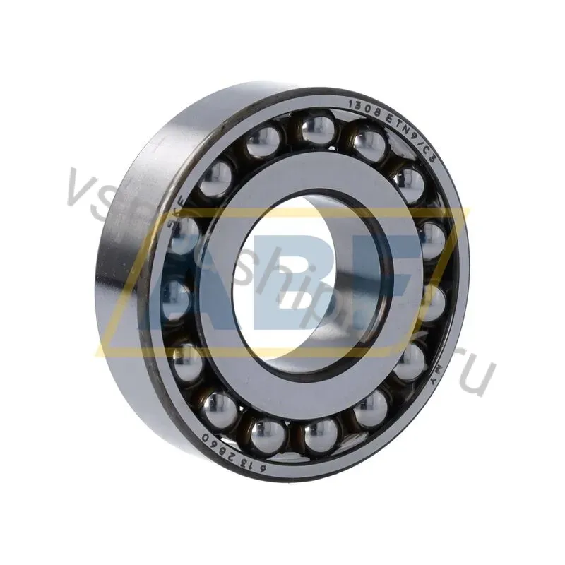 Самоустанавливающийся шариковый подшипник двухрядный 1308ETN9/C3 SKF 360