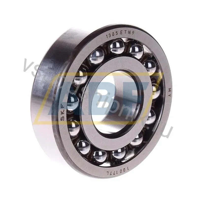 Самоустанавливающийся шариковый подшипник двухрядный 1305ETN9 SKF 360