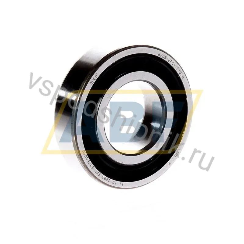 Подшипник шариковый радиальный однорядный 6206-2RS1/C3GJN SKF 360