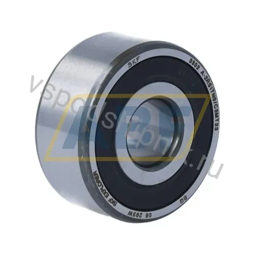 Радиально-упорный шариковый подшипник двухрядный 3302A-2RS1TN9/C3MT33 SKF