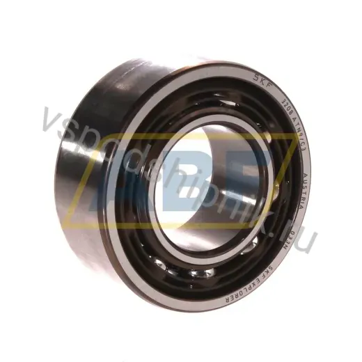 Радиально-упорный шариковый подшипник двухрядный 3208ATN9/C3 SKF