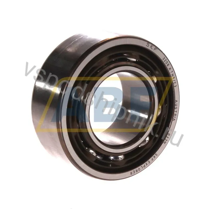 Радиально-упорный шариковый подшипник двухрядный 3208ATN9/C3 SKF 360