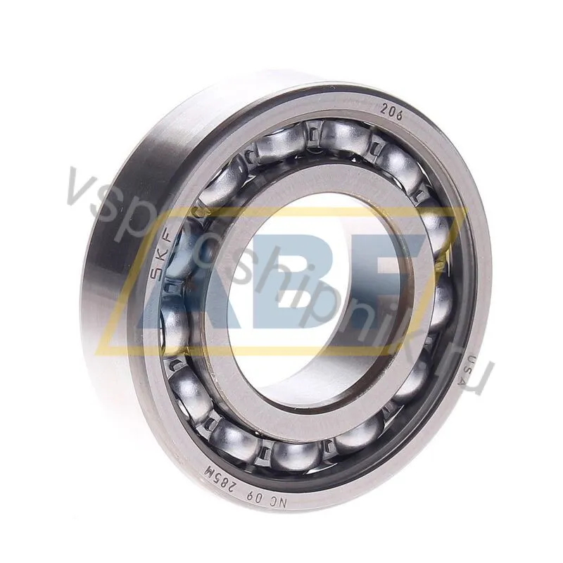 Подшипник шариковый радиальный однорядный 206 SKF 360