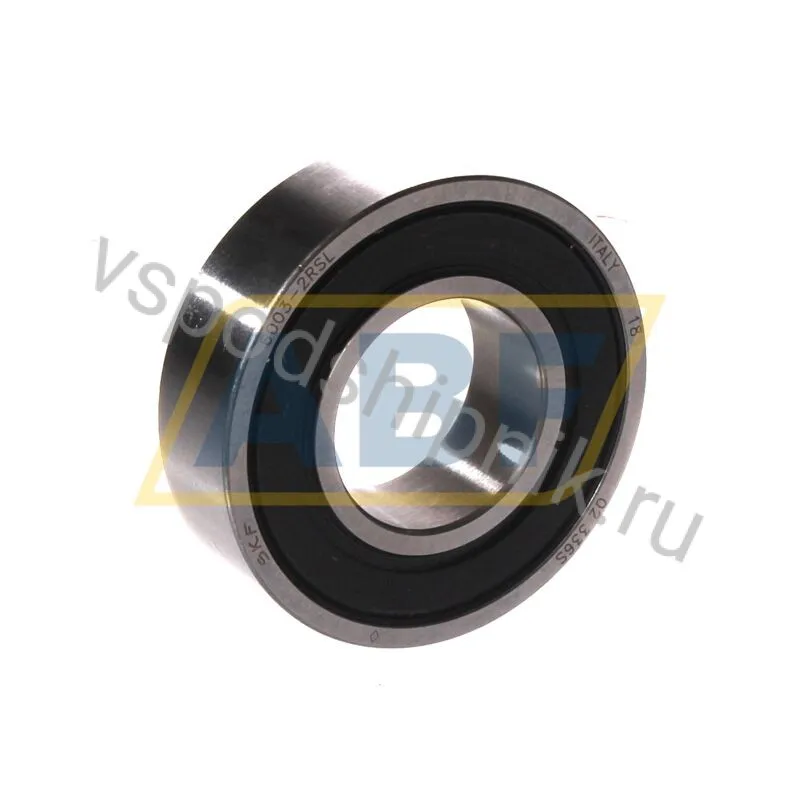 Подшипник шариковый радиальный однорядный 6003-2RSL SKF 360